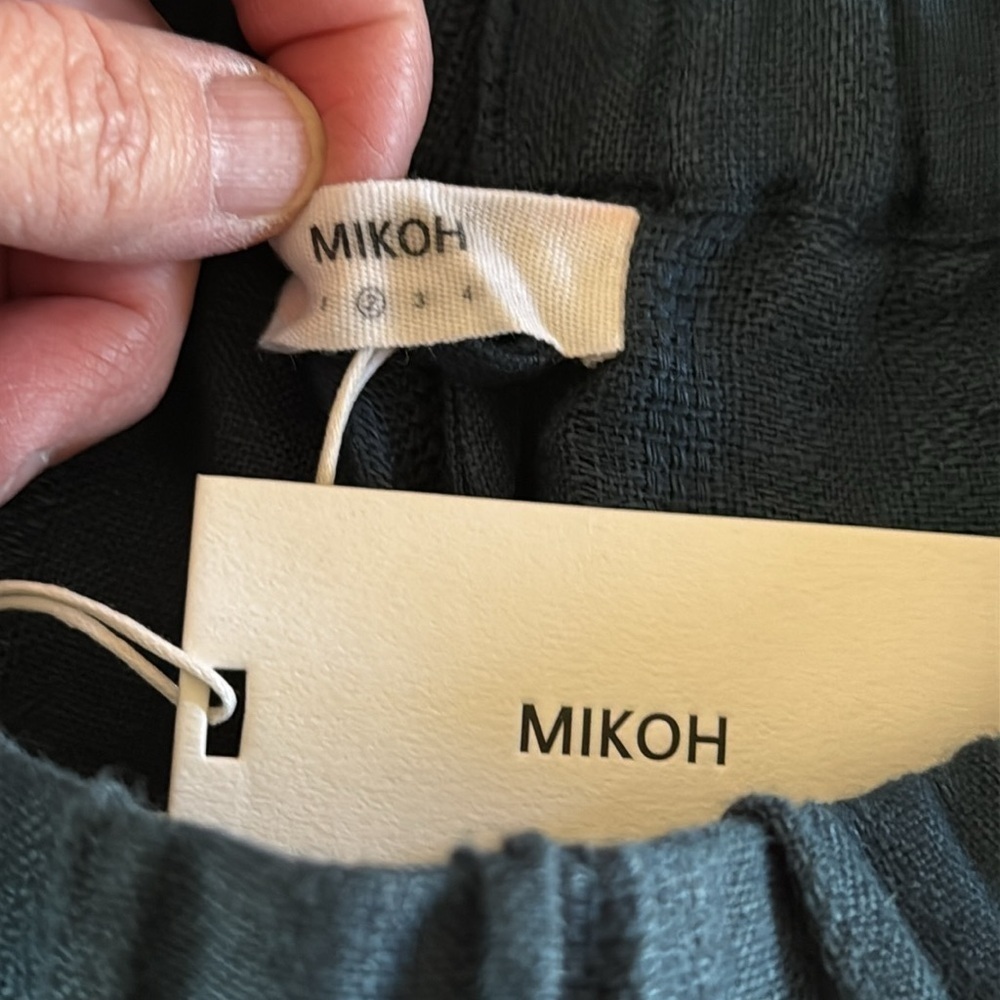 NWT Mikoh Dark Teal Linen Shorts - Picture 3 of 4